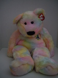 large peace beanie baby