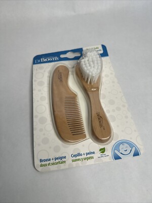 Dr. Brown's Soft & Safe Baby Brush + Comb Set, Newborn Essentials