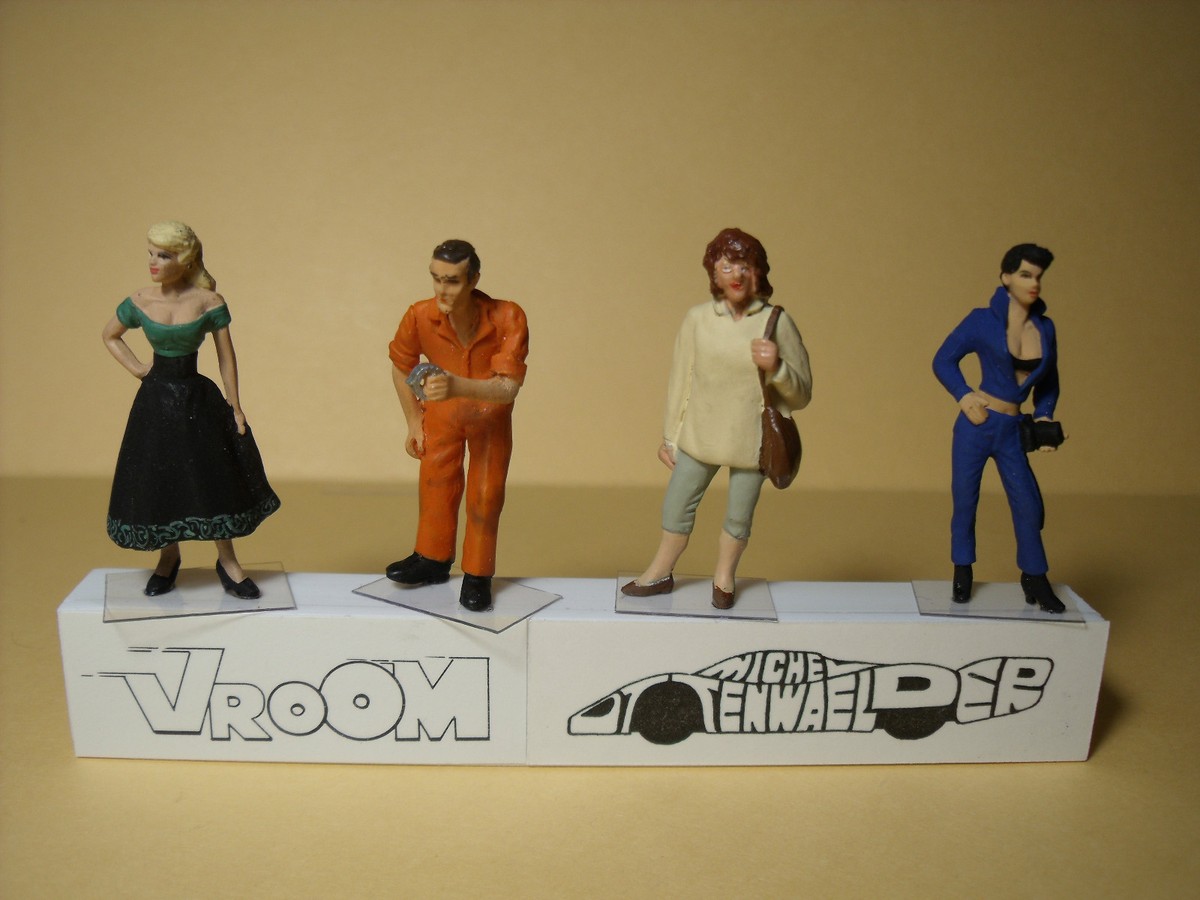 Figurines 1/43 Set 140 Chien Méchant - Vroom Non Peint Norev Minichamps - Neuf