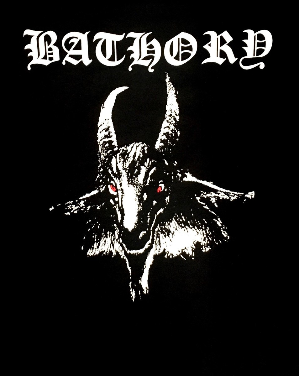 【White Goat Sleeve】Bathory / Bathory BATHORY cd cv WHITE GOAT Official LONG SLEEVE SHIRT LRG New