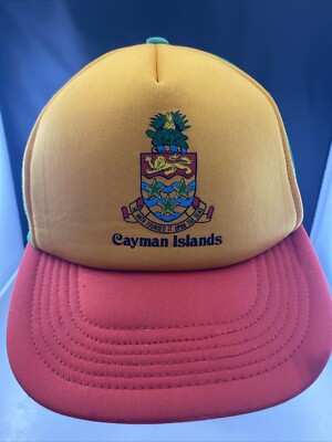 CAYMAN ISLANDS Baseball Cap Trucker Hat Vintage Snapback Mesh Free Shipping