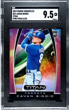 2019 Panini Chronicles Titan #21 Cavan Biggio PINK PRIZM /25 SGC 9.5 RC