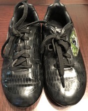 Youth Athletic Cleats STARTER Multi Sport BLACK Silver Stripe SIZE 13