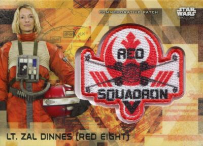 Star Wars Rogue One Serie 2 Gold Patch Relikt Karte Lt. Zal Dinnes (Red Eight) 