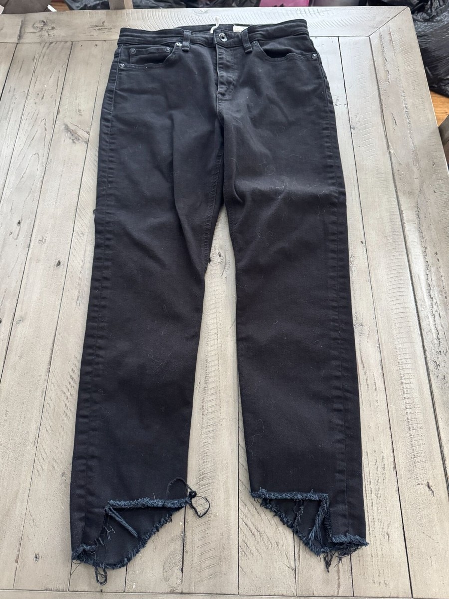 Rag bone Nina High-Rise Skinny Black Hampton Slim Fit Ankle