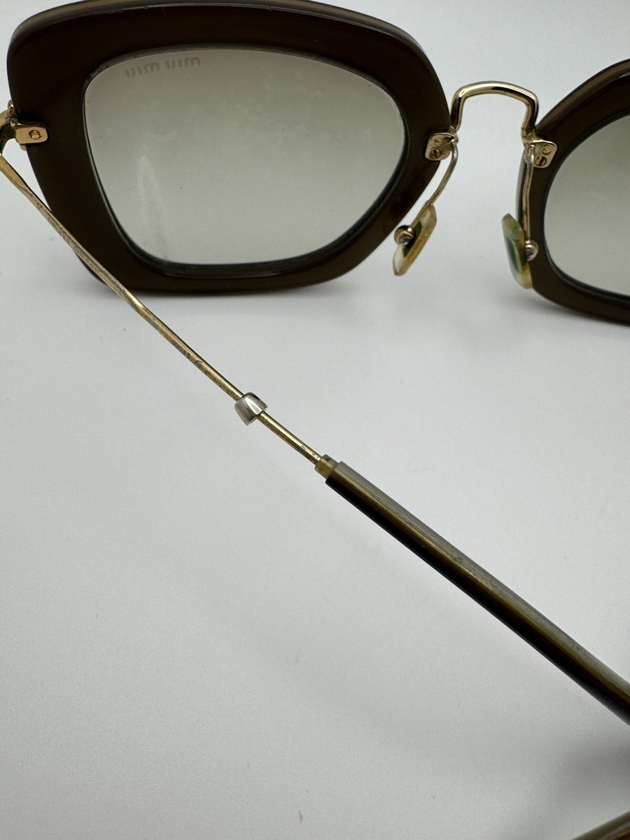 SUNGLASSES MIU MIU SMU 07Q 52-26 KAY-0A7 140 MADE IN ITALY FRAME