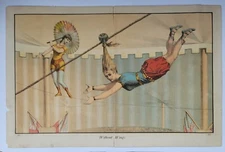 Without Wings Rare Circus Book Plate Print 1880s Blamire & R. Talbot Kelly READ