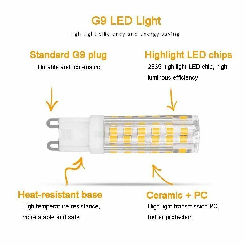 G4 G9 E14 LED Bulb COB SMD 12V 220V Corn Light  2W 3W 5W 7W cold warm white Lamp - Image 3 of 4