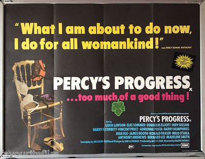 Cinema Poster: PERCY'S PROGRESS 1974 (Quad) Leigh Lawson Elke Sommer