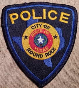 TX City of Round Rock Texas Police Shoulder Patch