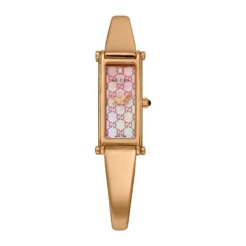 Montre femme Gucci 1500 YA015559 cadran rose quartz + livraison gratuite