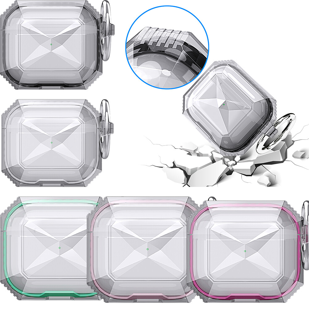For Apple AirPods 4 Case Hybrid Armor Clear Charging Protective Shell Cover