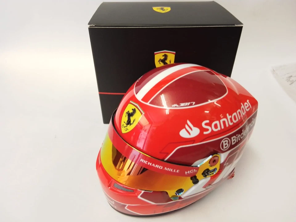 Bell Helmet Charles Leclerc #16 Ferrari F1 2024 1/2 4100304 - Immagine 2 di 4
