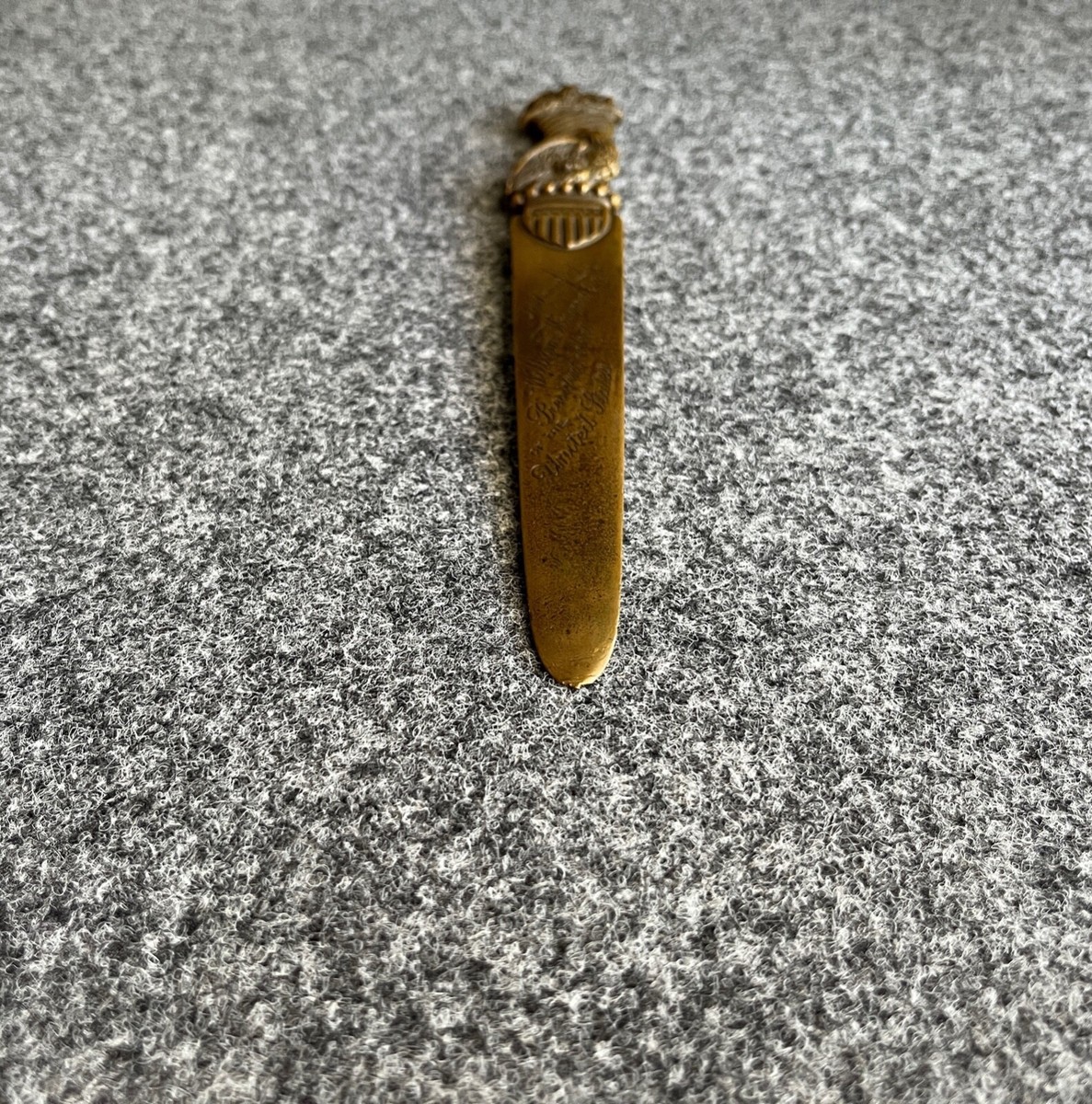 Antique 1908 Bronze Letter Opener In honor of President William