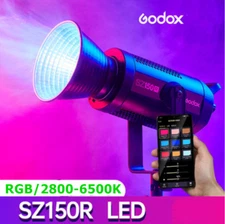 DHL Godox SZ150R RGB Led Video Light 150W CCT 2800-6500K RGB Color COB Daylight