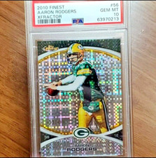 Aaron Rodgers - 2010 Topps Finest xFractor Refractor /399 - PSA 10 (LOW POP)