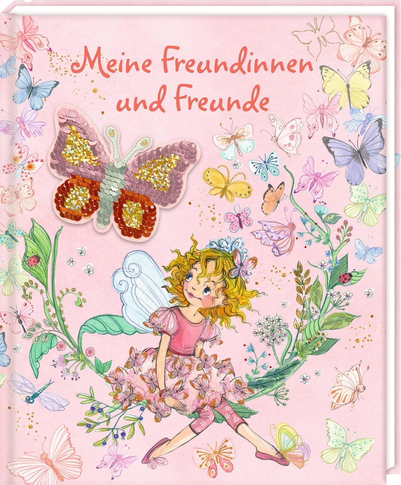 Freundebuch – Meine Freundinnen und Freunde mit Wendepailletten-Patch Prinzes...