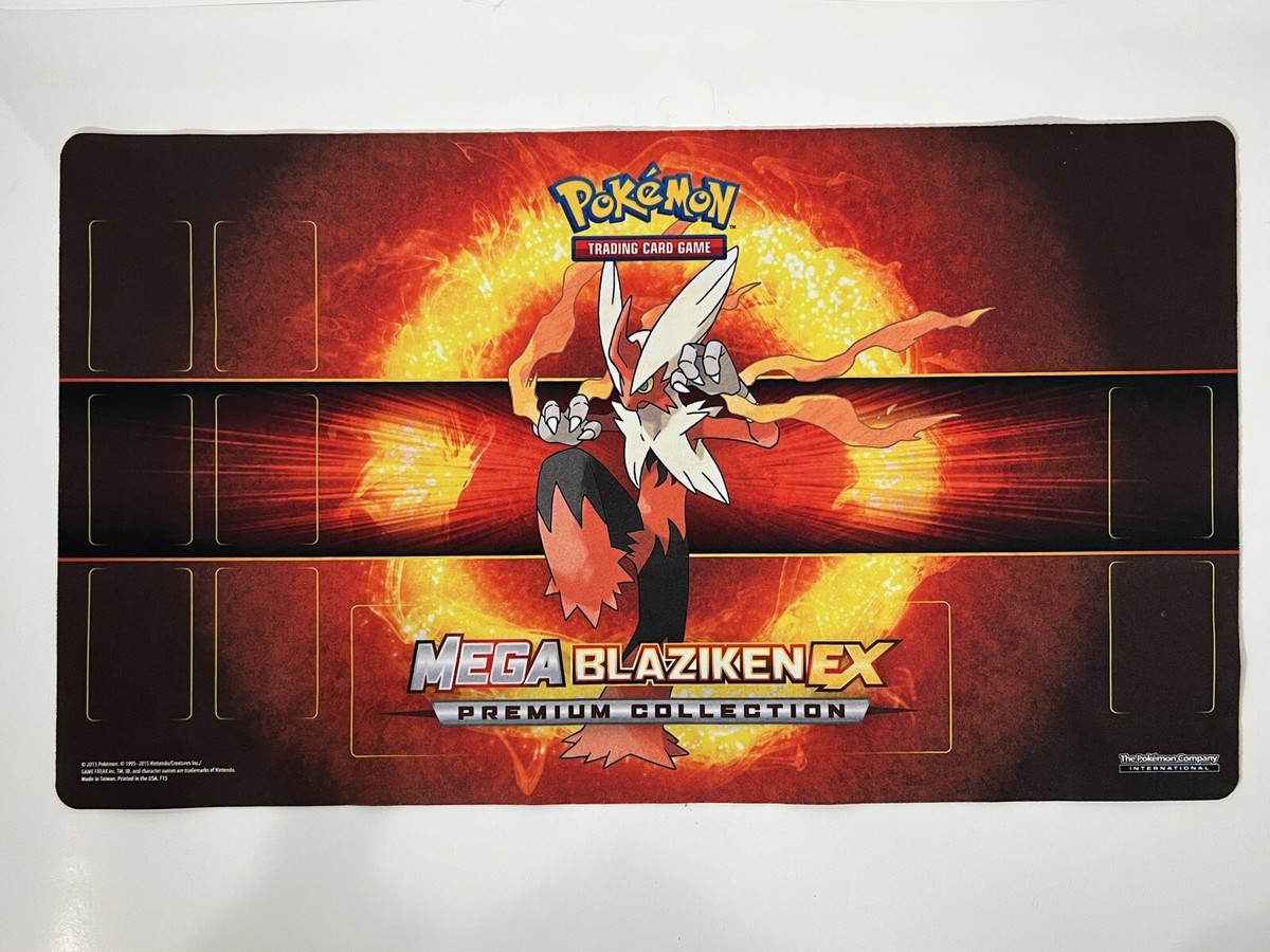 Pokemon TCG Large Card Game Playing Mat Mega Blaziken EX 2015 Game