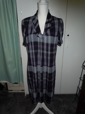 Women Dress Jessica Howard XL Gray Black Purple Fully Lined | eBay