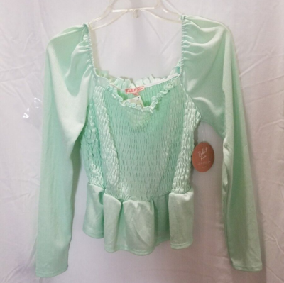 truth RABBIT ROSE NEW WITH TAGS KNIT TOP LONG SLEEVES SEAFOAM GREEN SIZE