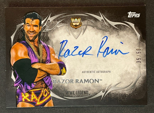 Razor Ramon Card Topps 2015 Topps WWE Undisputed Razor Ramon Scott Hall Autograph Auto Black ...