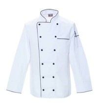 M & S Chefkochjacke Kochjacke mit Paspel Paspelkochjacke Kochbekleidung