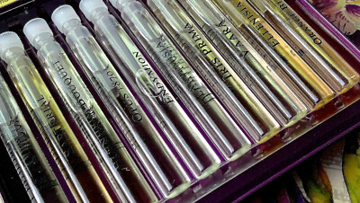 Penhaligon's scent library  sartorial , orange blossom 10 vials 2 ml each