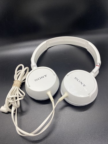 Sony MDR-ZX100 Stereo Headphones (White) Tested and Working | eBay