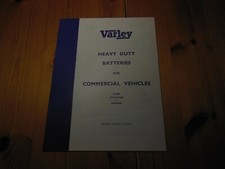 VARLEY HEAVY DUTY BATTERIES FOR COMMERCIAL VEHICLES = CARS/TRACTORS/MARINE 1959