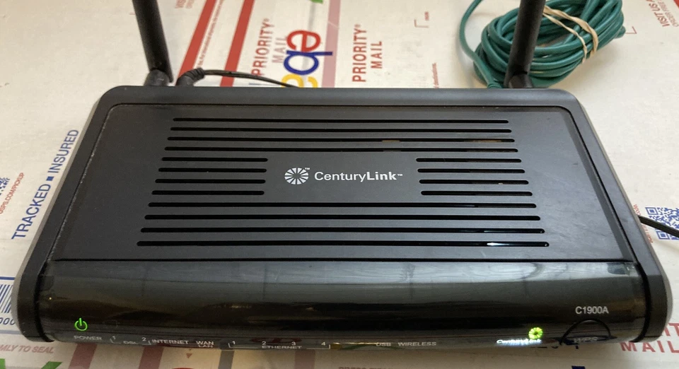 CenturyLink Actiontec C1900A 802.11n Router with Power Adapter and DSL Cable - Image 2 of 4