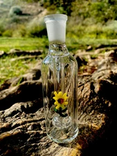 14mm Shower Head Glass Ash Catcher 45 degree (Sunflower)Thick Glass.