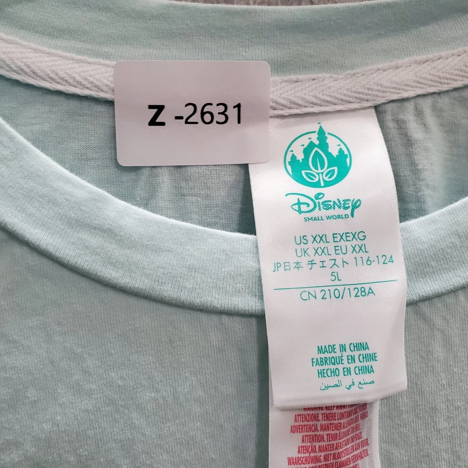 Disney Mundo Pequeño Hombres Camiseta 2XL Verde Floral Hawaiano Mickey Mouse Verano Foto 2 de 4