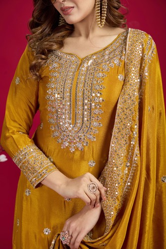 Ready Made Suits Indian Salwar Kameez Anarakali Dress Pakistani Wedding 3Piece - Picture 9 of 9