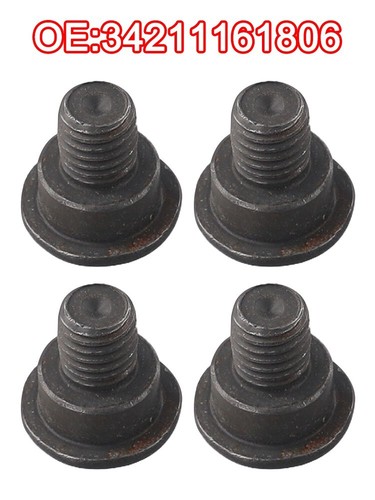 4x Replacement Screw Bolts for For Bmw Brake Disc Rotors OEM Part 34211161806 - Afbeelding 7 van 12