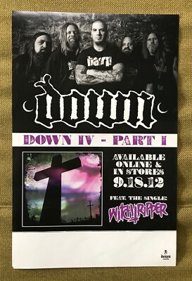 DOWN IV-PART I~11x17 PROMO POSTER~9/18/2012~FEAT. WITCHRIPPER~ANSELMO~PANTERA~14