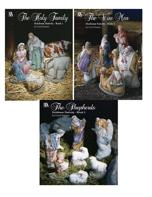 NATIVITY HEIRLOOM Cross Stitch Pattern 3 Book ~ Wise Men, Shephard & Holy Family