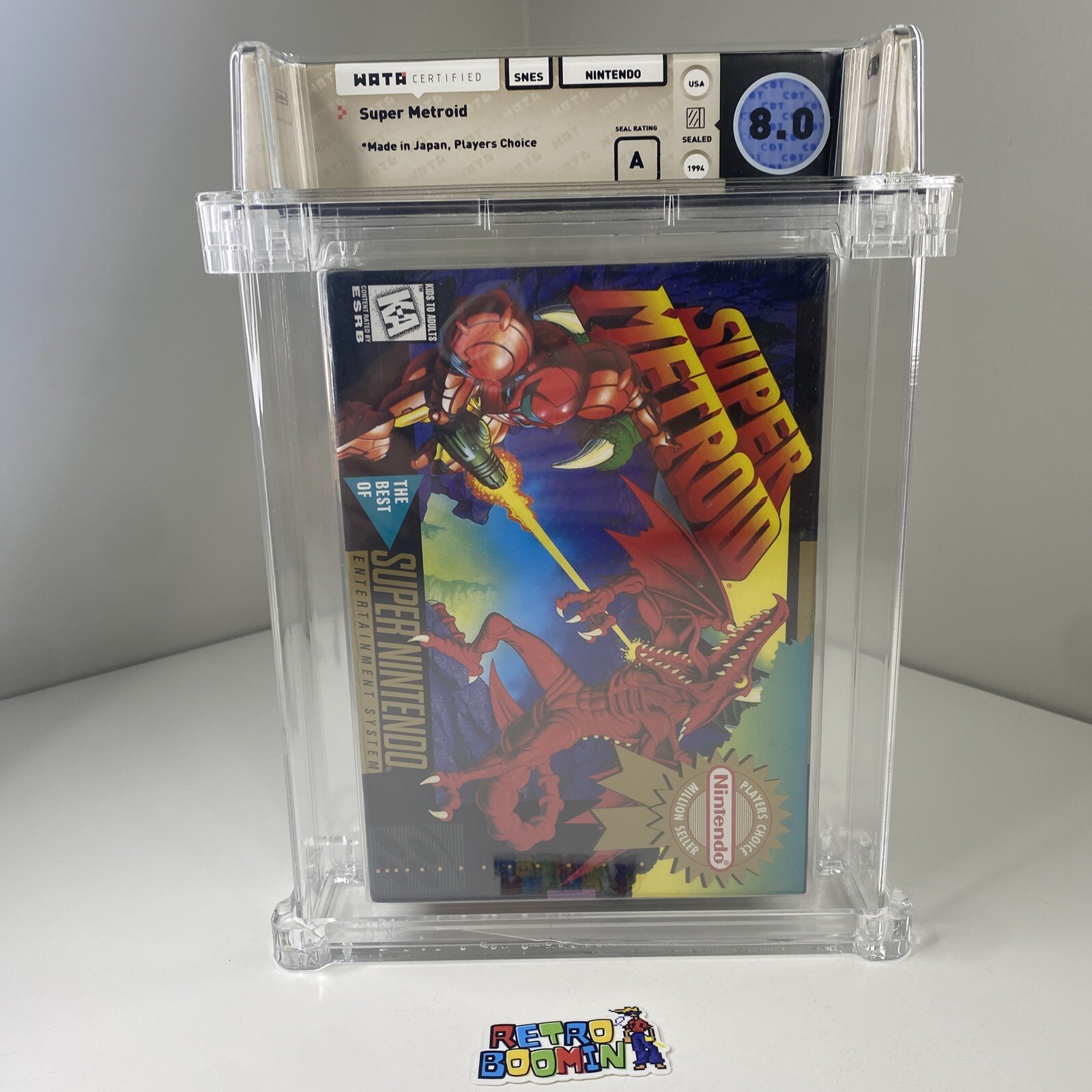 Super Metroid Super Nintendo SNES Factory SEALED Collector VGA WATA ...