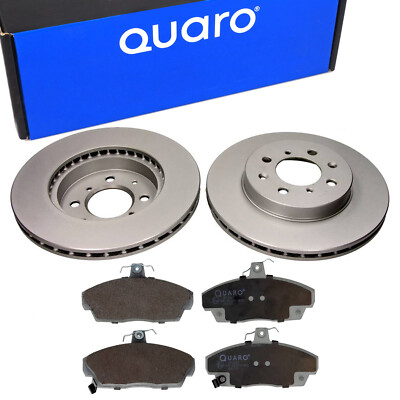QUARO Bremsscheiben + Bremsbeläge Vorne für Honda Civic 6 7 MG Rover 25 200 400