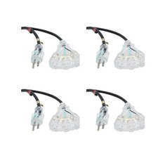 Bundle of 4x Pro X XC-P143-10 3-Socket Power Cord