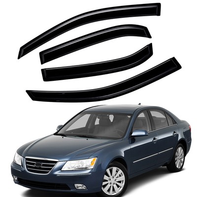 Smoke Window Visor Wind Deflector for 2005-2010 Hyundai Sonata (Old Body Style)