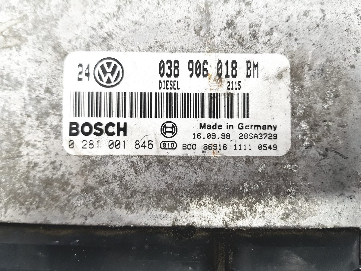 ECU Bosch 038 906 018 BM / 0 281 001 846 / 28SA3729 | eBay