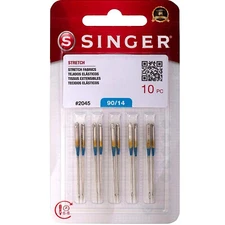 10-Pack Singer 2045 Size 14 Stretch Fabric Home Sewing Machine Needles