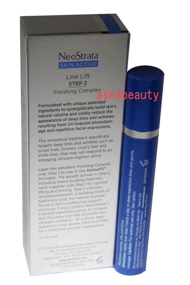 NeoStrata Antiaging Line Lift Step 2 Finishing Complex 0.5oz/15g New In Box - Image 2 of 2