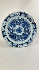 Grand Plat en faience 18ème  de Delft 35 cm