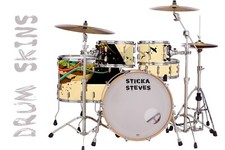 Drum Wrap Percussion Shell Cover Bass Kick Snare Tom DIY- Pink Floyd Trip 412