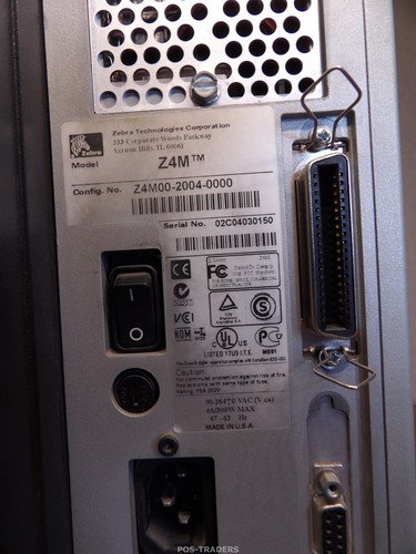 Zebra Z4M PLUS Thermal Label Printer - Z4M00-2004-0000 - BAD PRINT - BAD DISPLAY - Afbeelding 9 van 10