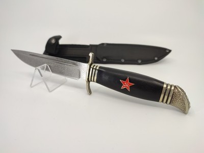 Handgeschmiedetes feststehendes Messer   FINKA-NKVD   aus Bulat