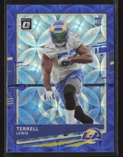 Terrell Lewis 2020 Donruss Optic #141 Blue Scope Los Angeles Rams