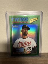 2026 Topps Heritage #253 BYRON BUXTON GREEN CHROME REFRACTOR /99