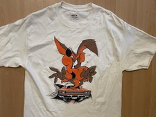 Wile Coyote Large White Vintage T Shirt Roadrunner Hanes Beefy Tee Looney Tunes
